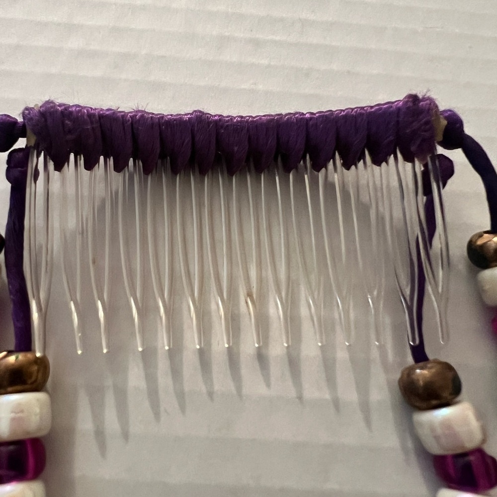 Beaded Hair Combs Set of 4 - Picture 4 of 10